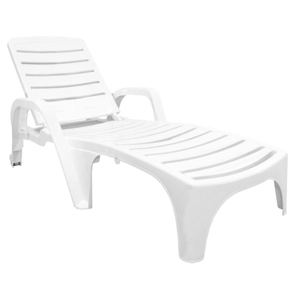 Espreguiçadeira Copacabana Branco para Relaxamento ao Ar Livre