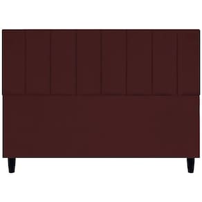 Cabeceira Para Cama Queen 160 Cm Elen Suede Bordô Suede