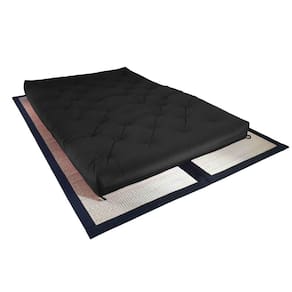 Colchão Futon King Dobrável Sofa Cama Acquablock Preto