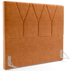 Cabeceira Cama Box Casal Queen 160 Cm Aurora W01 Couríssimo Canela - Lyam Decor