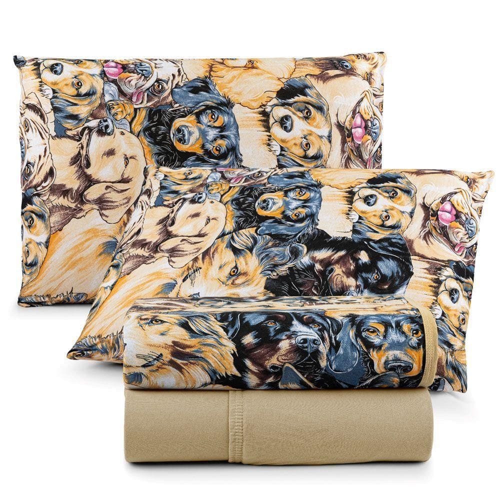 Jogo De Cama Lençol Sonho Bom Queen Em Malha 4 Peças Mostarda 100% Algodão