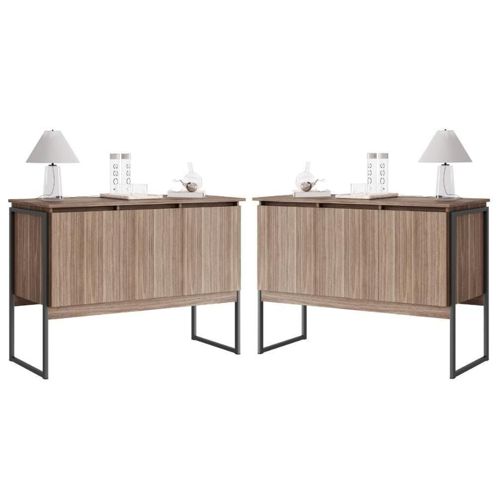 Jogo De Buffets Modernos Verona Affara Preto