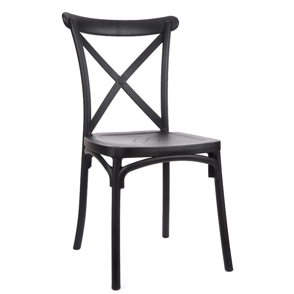 Cadeira De Design Katrina Interior E Exterior Preto