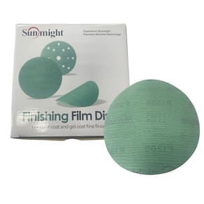 10un Disco Lixa Sem Furos 6" P1200 Finishing Disc Sunmight