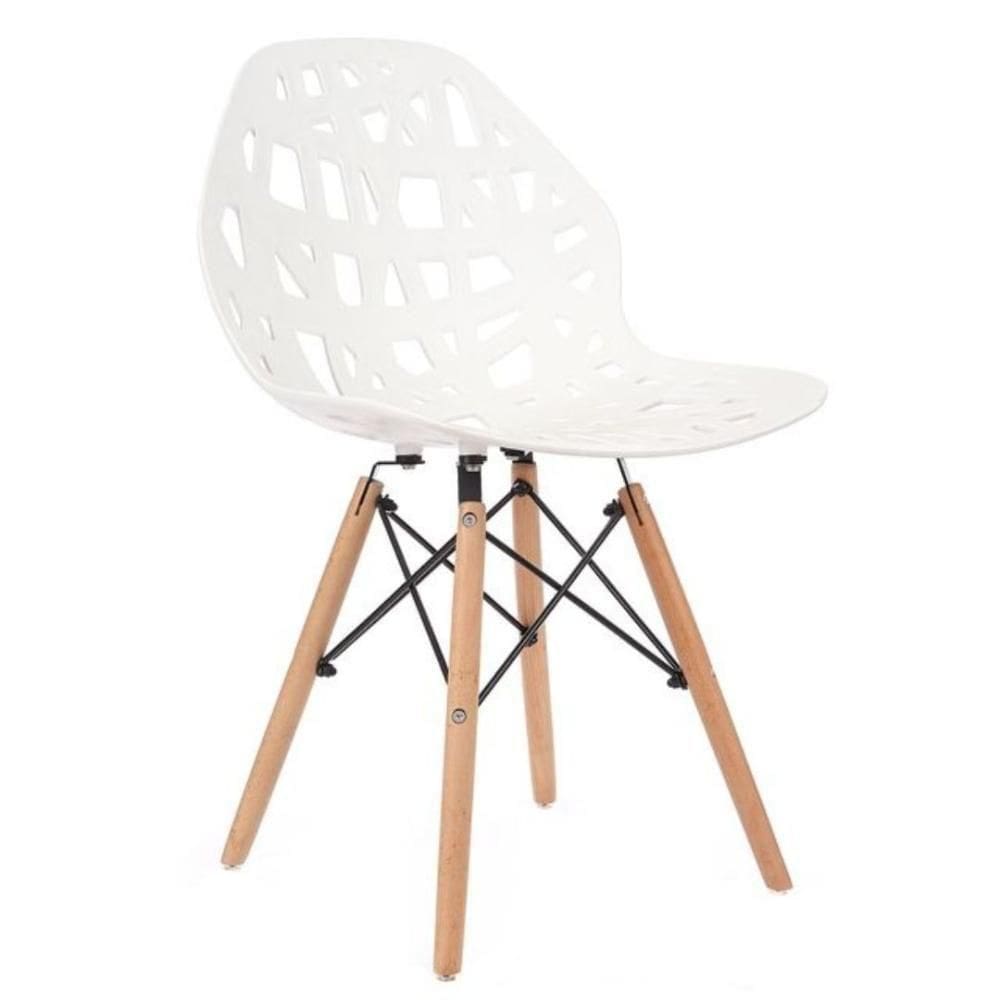 Cadeira De Design Eames Akron Branca