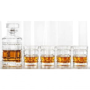 Decanter Para Whisky E Copos 800ml (cada) Carreaux Kenya