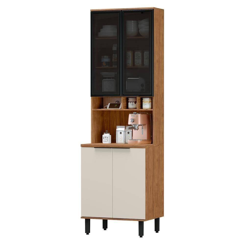 Paneleiro 4 Portas Mdf 70 Cm Tosc Pto01 Freijo Off White Mxm Freijo Off White