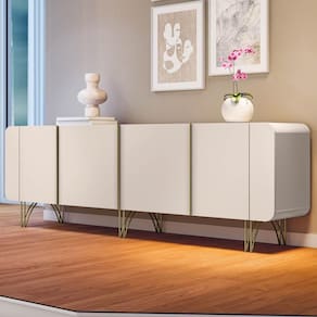 Balcão Aparador Buffet Saluti Off White - Hb Móveis