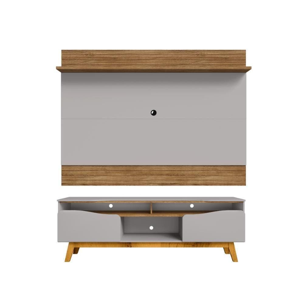 Jogo Painel E Rack Toussaint Cinamomo Off White