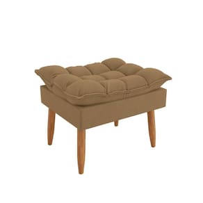 Puff Luxo Decorativo Estilo Versátil Sala Escritório Lounges Capuccino