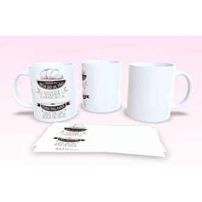 Caneca De Porcelana 325ml Decorada Frases Religiosas Estampa 23