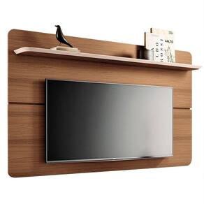 Painel Tv 70 180cm Suspenso Hera H01 Castanho-off White - Mpozenato