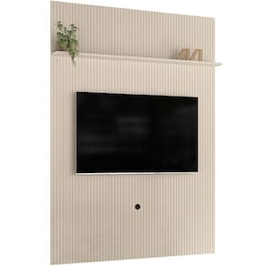 Painel Suspenso Piso-teto Para Tv 65 Polegadas Cassio Off White
