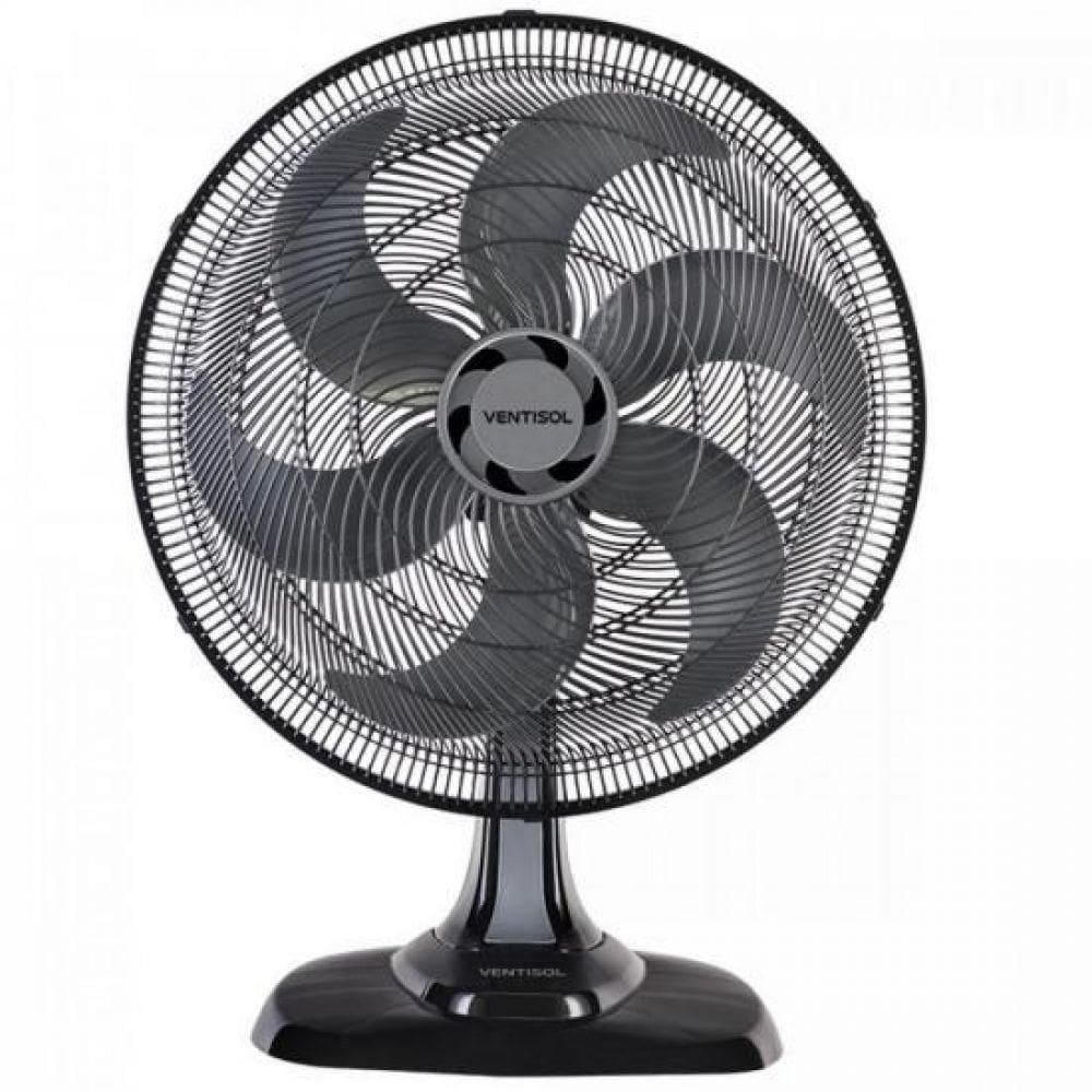 Ventilador De Mesa 50 Cm 127v Turbo6 Preto Ventisol