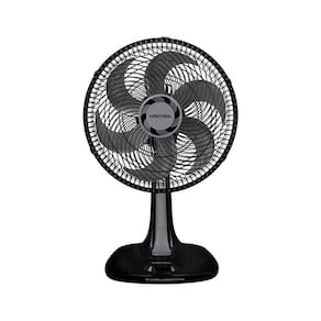 Ventilador De Mesa Oscilação Automática Turbo 30cm Premium Preto 110v
