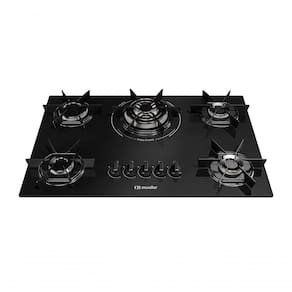 Cooktop Mueller 5 Bocas Com Queimador Tripla Chama MCG5BC Bivolt
