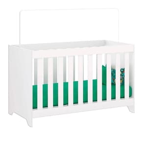 Berço Mini Cama 3 Em 1 Multifuncional 133x64 Cm Bbi51 Branco Dtall