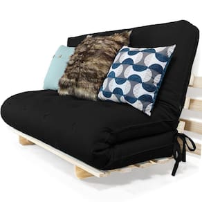 Sofa Cama Casal Futon Oriental D33 Com Madeira Maciça Ii