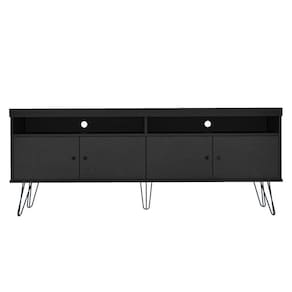 Rack Para Sala De Tv 75 Pol 160 Cm 4609 Preto Arly Preto