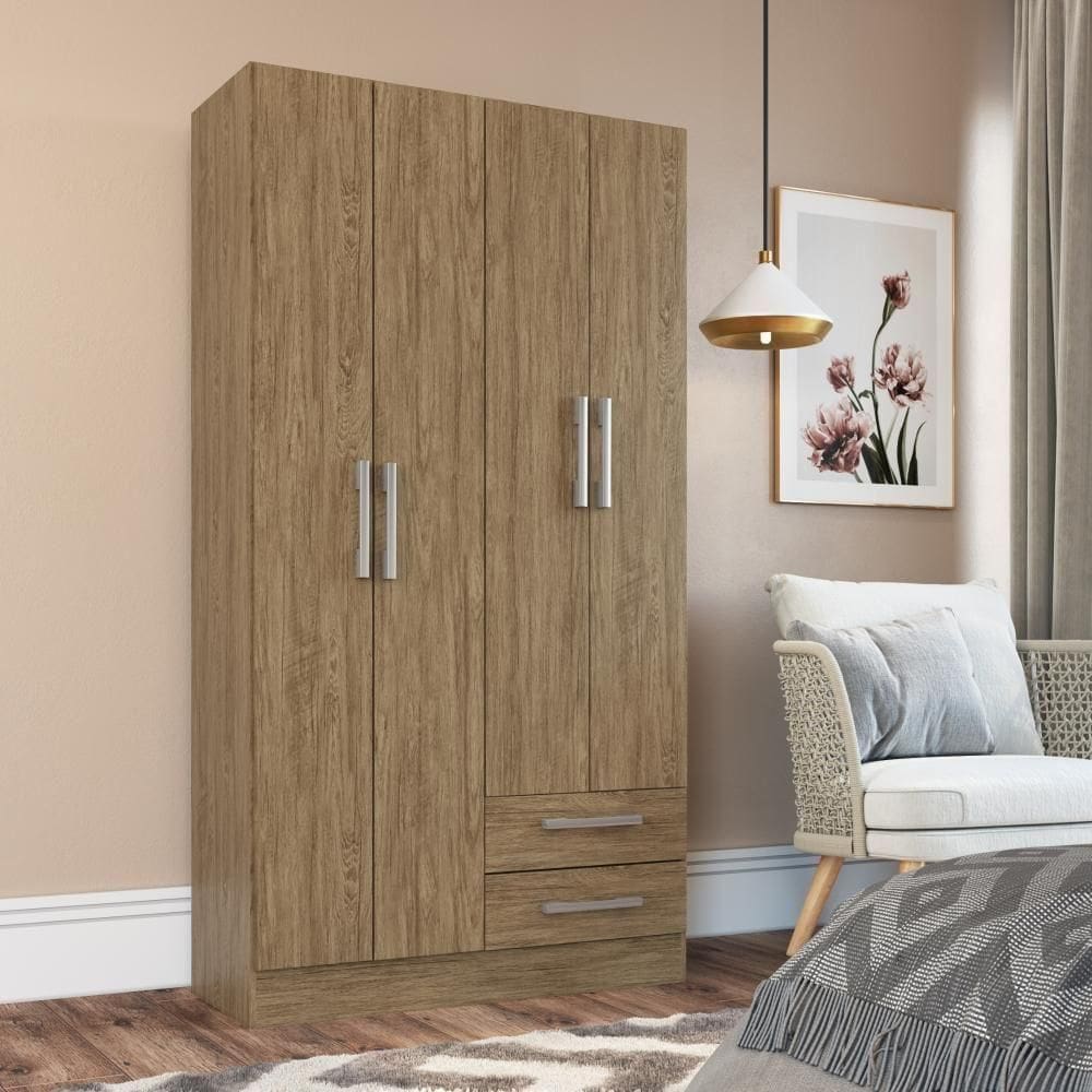 Guarda Roupa 4 Portas E 2 Gavetas Rp1420 Basic Decibal