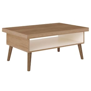 Mesa De Centro Para Sala 91 Cm 4150 Carvalho Off White Arly Carvalho Off White