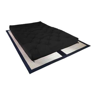 Colchão Futon King Dobrável Sofa Cama Preto