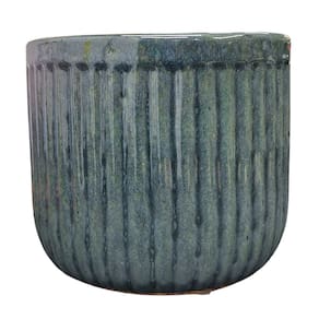 Vaso de Cerâmica Violeta (15) Verde Acinzentado BURGUINA