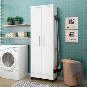 Multiuso 2 Portas Branco com Design Funcional