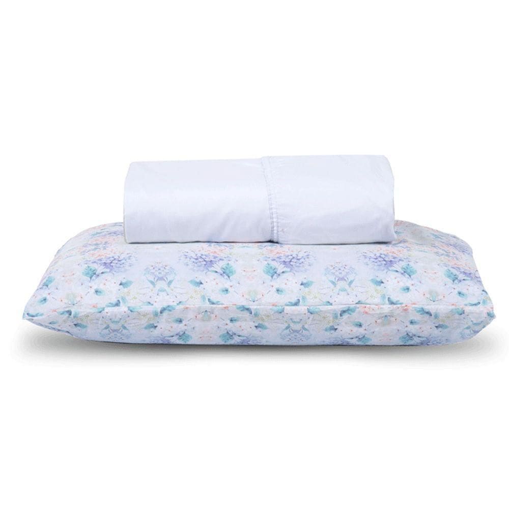 Jogo De Cama Lençol Solteiro Topchick 2 Peças Branco 80% Algodão 20% Poliéster