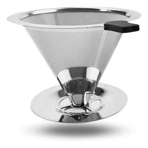 Coador Café Pour Over Aço Inox Prático Econômico Eficiente