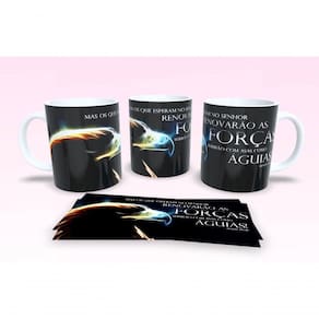 Caneca De Porcelana 325ml Decorada Frases Religiosas Estampa 25