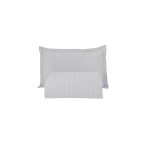 Kit Cobre Leito Matelado Copacabana 2 Peças Solteiro 100% Poliéster Percal 300 Fios - Branco