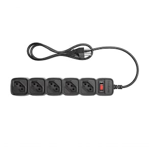 Protetor Eletronico Com 5 Tomadas Epe 205 + Preto 4824203