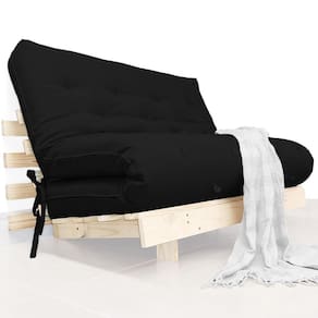 Futon Casal Tokio Sofa Cama D33 Com Madeira Maciça Ii