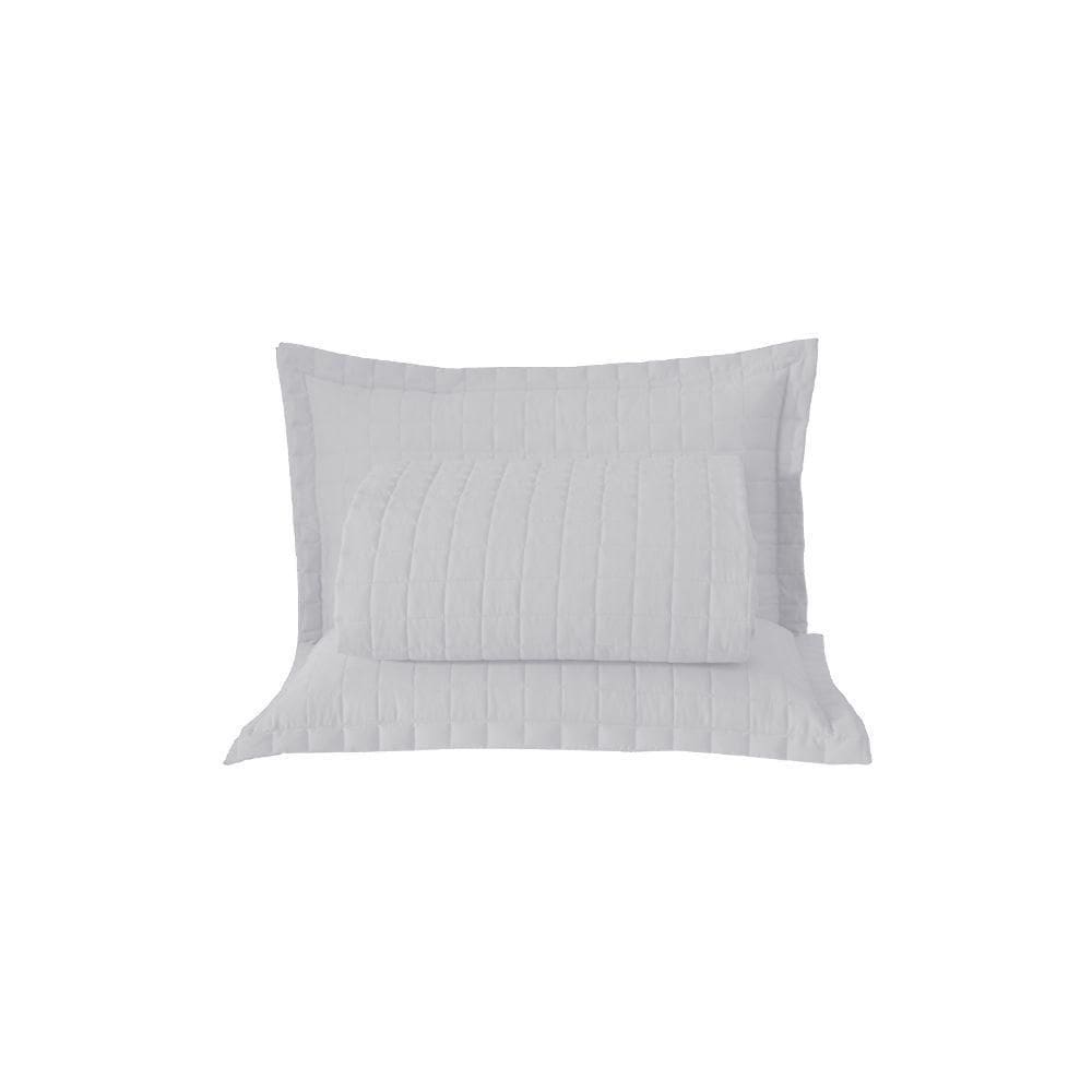 Kit Cobre Leito Matelado Copacabana 3 Peças Queen 100% Poliéster Percal 300 Fios - Branco