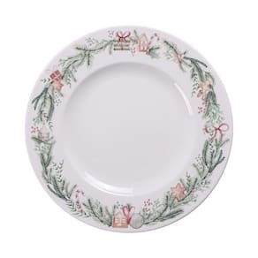 Prato Panetone Tramontina Casa Natal Noite Feliz Em Porcelana Decorada 28 Cm Tramontina