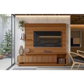 Home Antália Painel Para Tvs Até 65`` 2 Portas Jequitiba Ripado