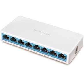 Switch Mercusys De Mesa De 8 Portas 10-100mbps - Ms108