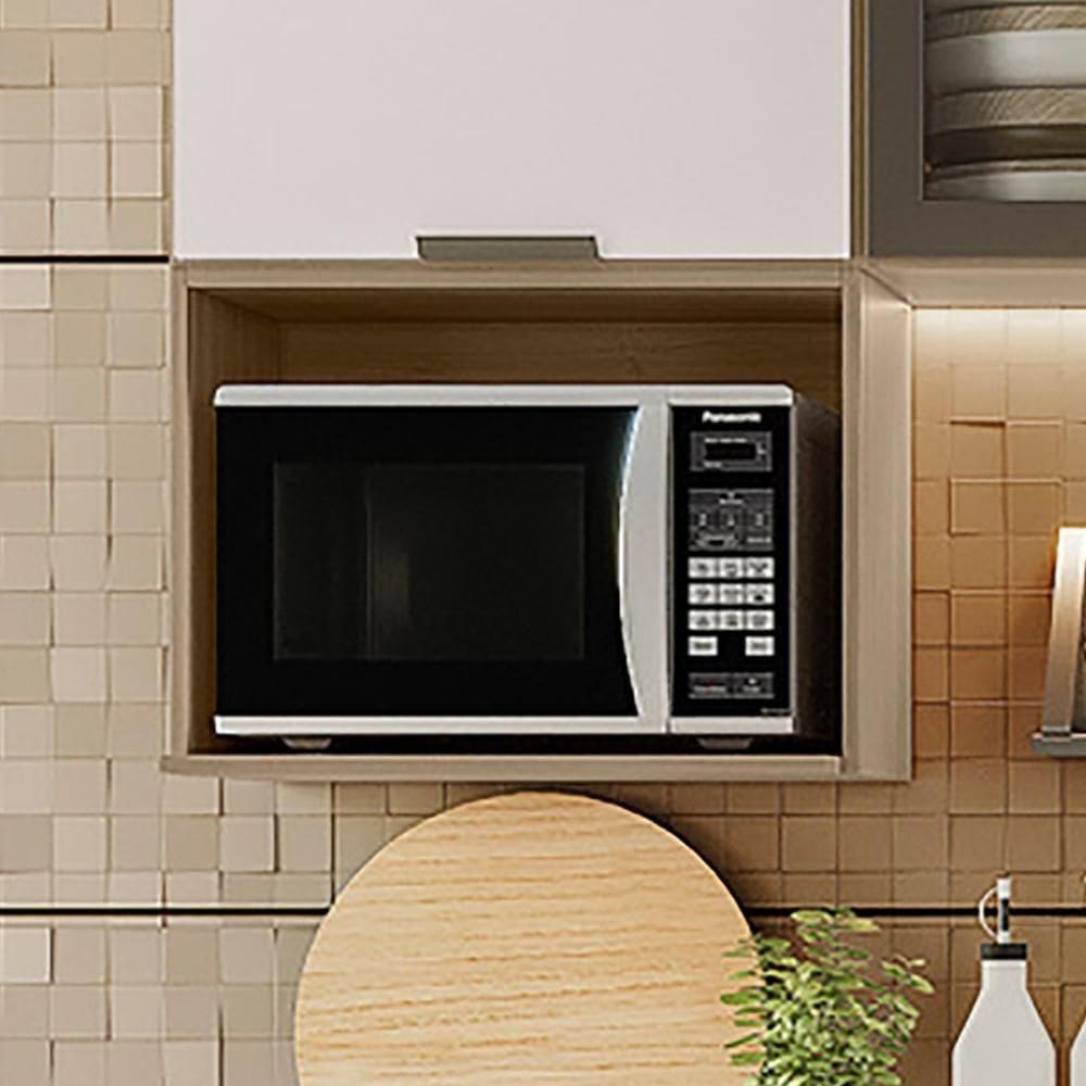 Armario Aereo Nicho Microondas 58 Cm Etti 12542 Carvalho Oak Pln