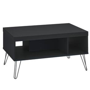 Mesa De Centro Sala De Estar 91 Cm 4216 Preto Arly Preto