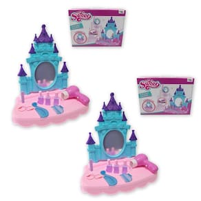 Kit 2 Penteadeiras Infantil Encantada Compacta Acessórios