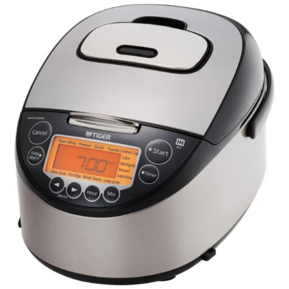 Panela Elétrica de Arroz, 1,3 L, 400W, preto e prata, 110v, TIGER CORPORATION JKT D10U, Preto