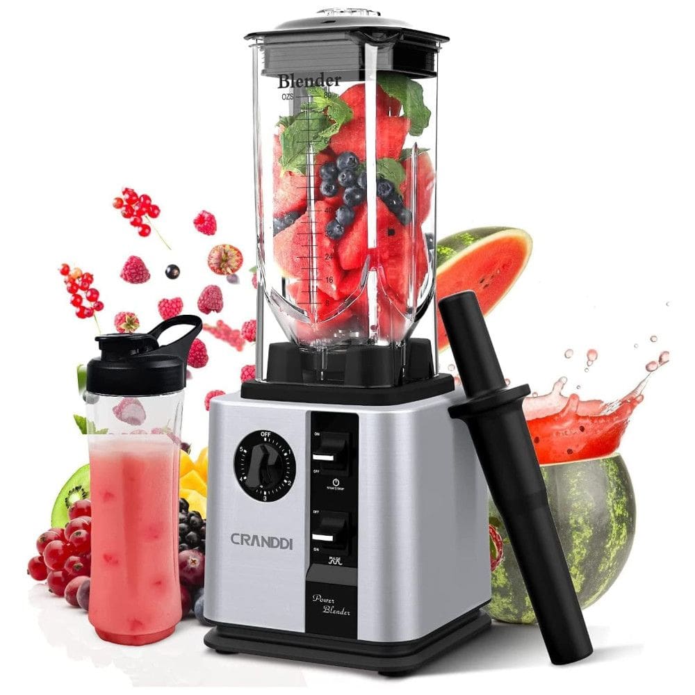Liquidificador de Bancada Profissional de Alta Velocidade, cinza, CRANDDI, Cinza