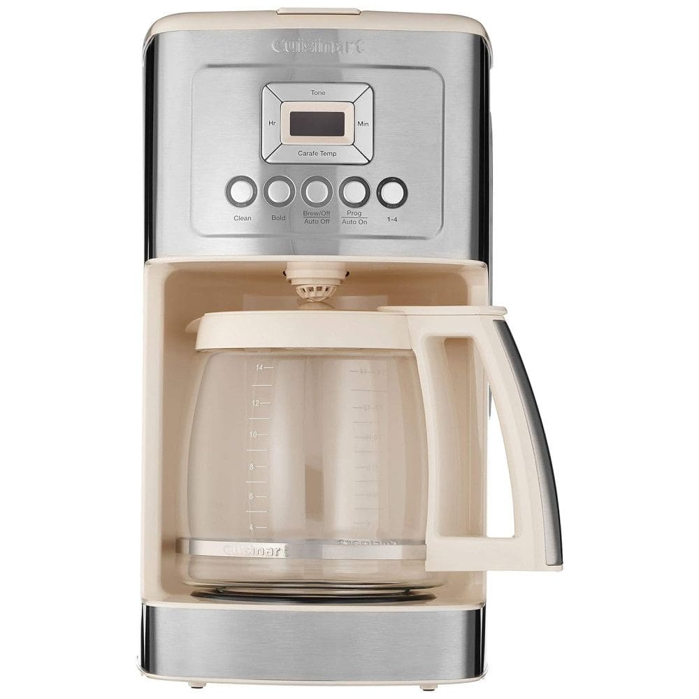 Cuisinart Cafeteira programável DCC 3200, Jarra de Vidro, 14 xícaras, Creme 110V