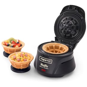 Máquina de Waffle Bowl, 1 Fatia, 750W, 110v, PRESTO 3500, Preto