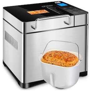 Panificadora Automática, Aço Inoxidável 19 Menus, 3 Ttamanhos, 3 Cores Pão, 110v, KBS MBF 020, Prateado