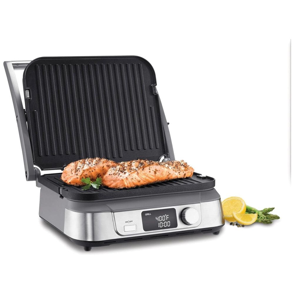 Churrasqueira, ill, Aço Inox, Elétrica, 110v, CUISINART GR 5B, Prateado