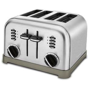 Torradeira Elétrica Metal Classic 4 fatias, 110v, CUISINART CPT 180, Prateado