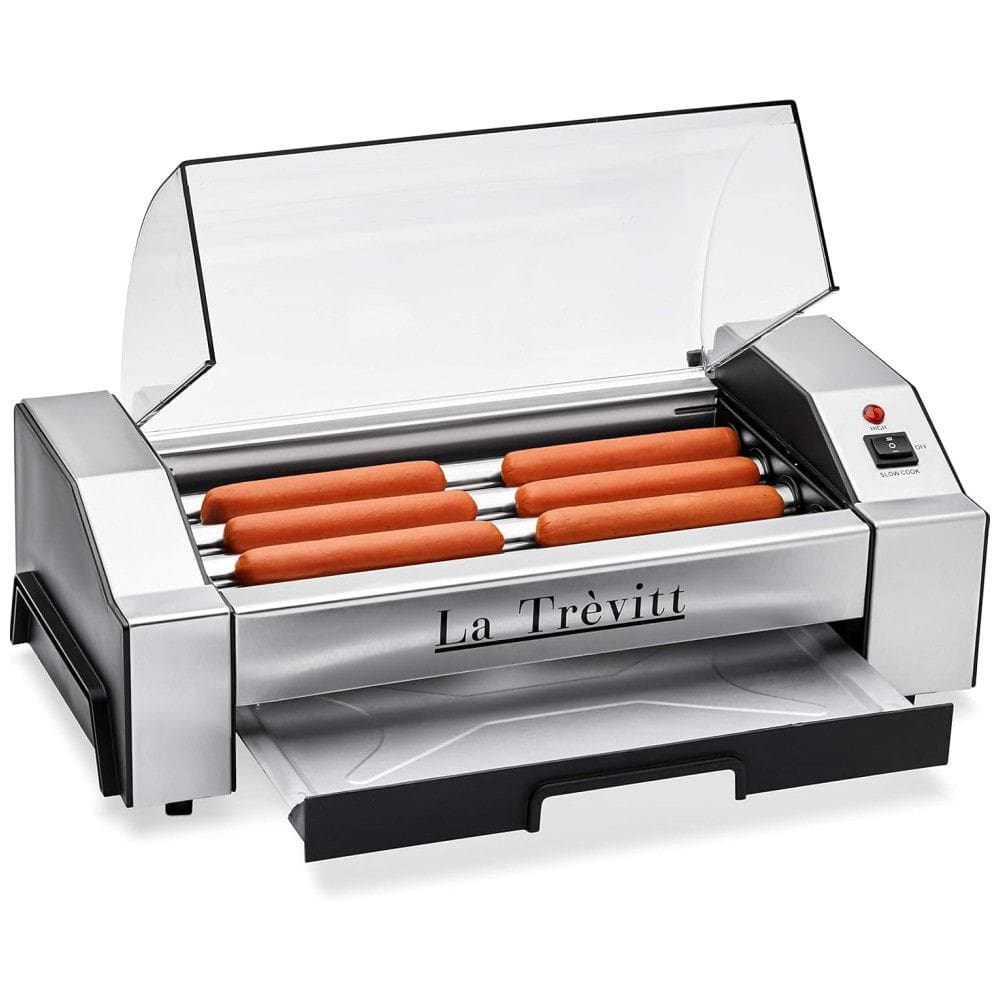 Máquina de Hot Dog, 6 Salsichas, Aço Inox, 230W, 110v, LA TREVITT, Prateado