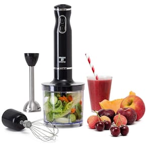 Mixer Multifuncional com Cabo Ergonômico, Aço Inoxidável, 300W, 110v, MOSS STONE, Preto